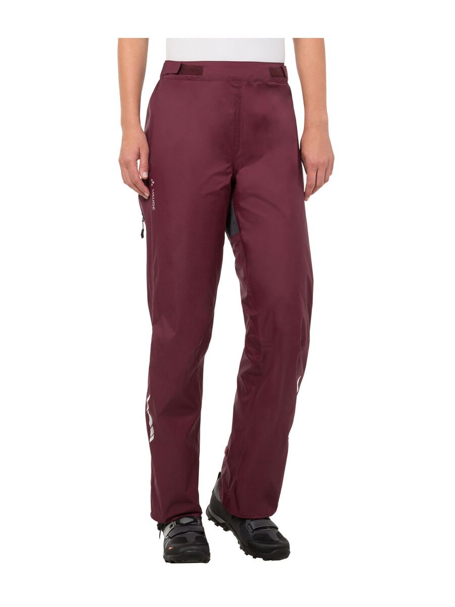 Vaude Women's Tremalzo Rain Pants, claret red - Bild 3