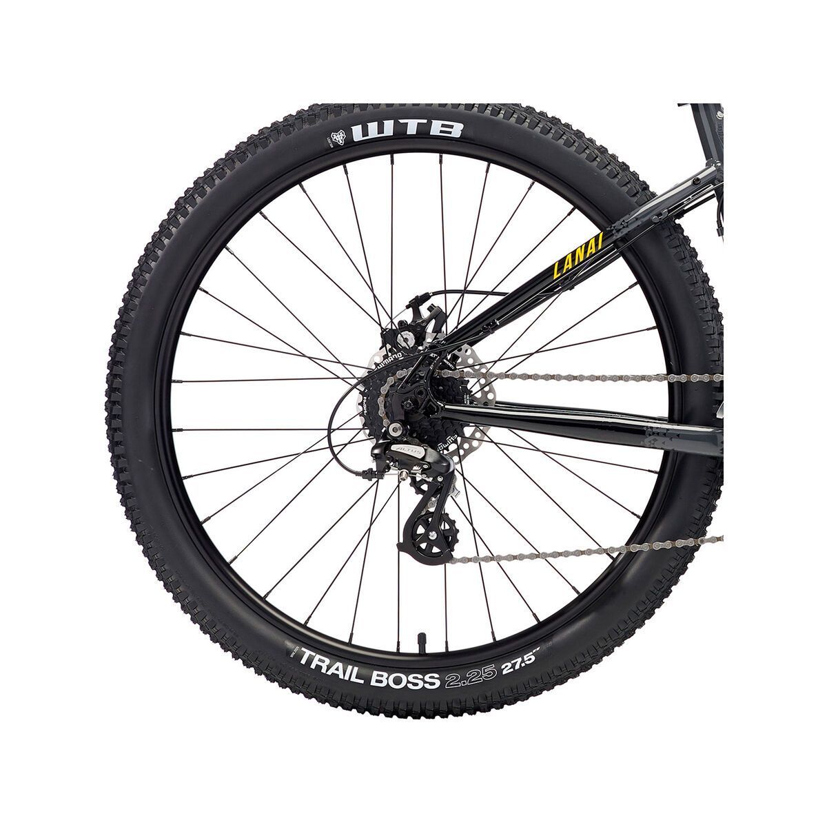 Kona Lana'I 27.5, gloss charcoal & black w/ yellow & black decal - Bild 5