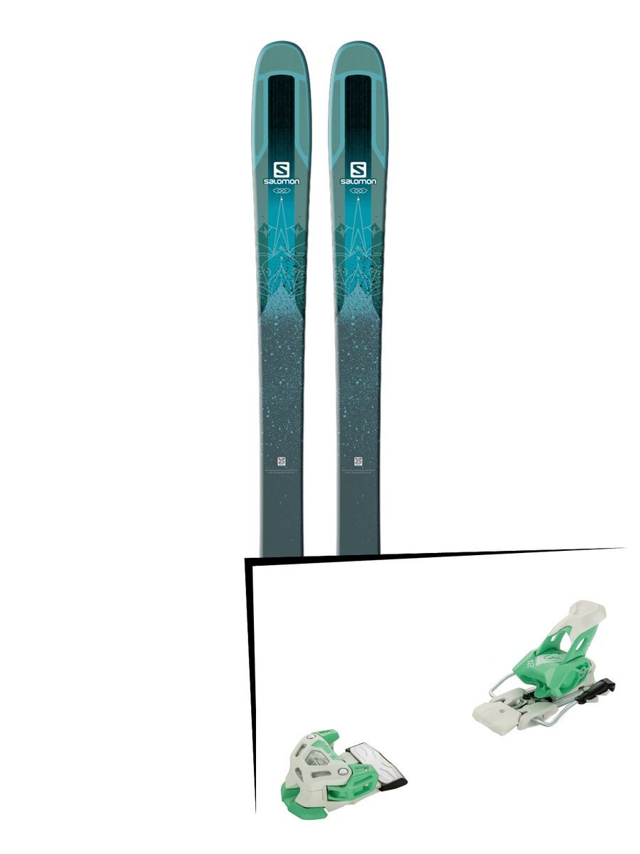 Set: Salomon QST Lumen 99 2018 + Tyrolia Attack 12 solid white mint - Bild 1