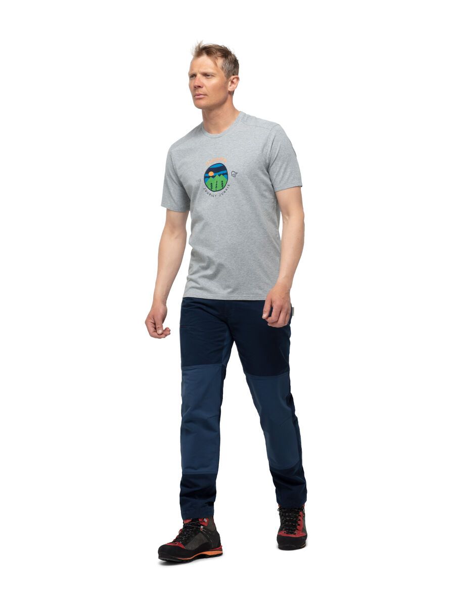 Norrona /29 cotton journey T-Shirt M's, grey melange - Bild 3