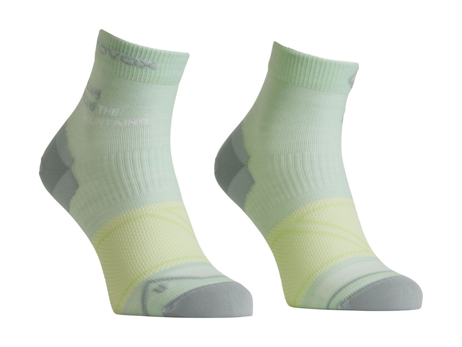 Ortovox Alpine Light Quarter Socks W, green acid - Bild 1