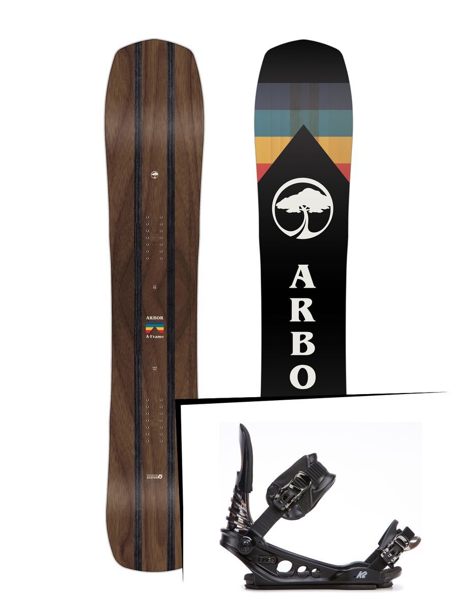 Set: Arbor A-Frame 2019 + K2 Hue black - Bild 1