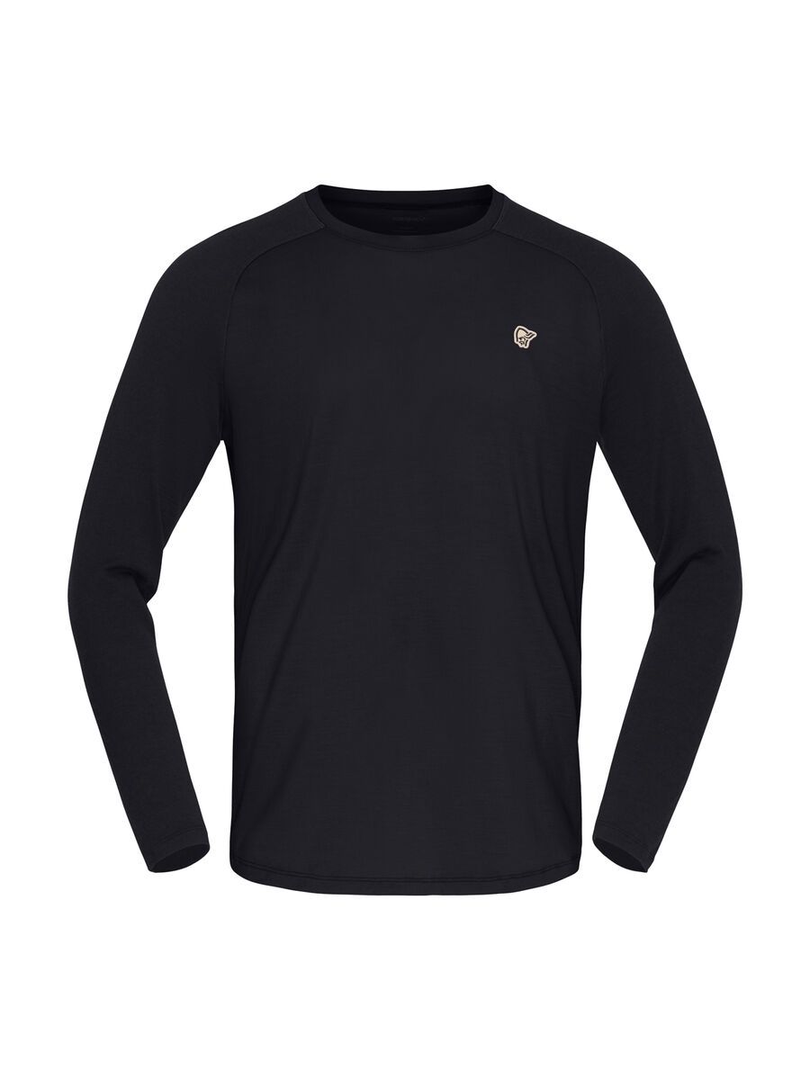 Norrona femund pureUll Long Sleeve M's, caviar black - Bild 1