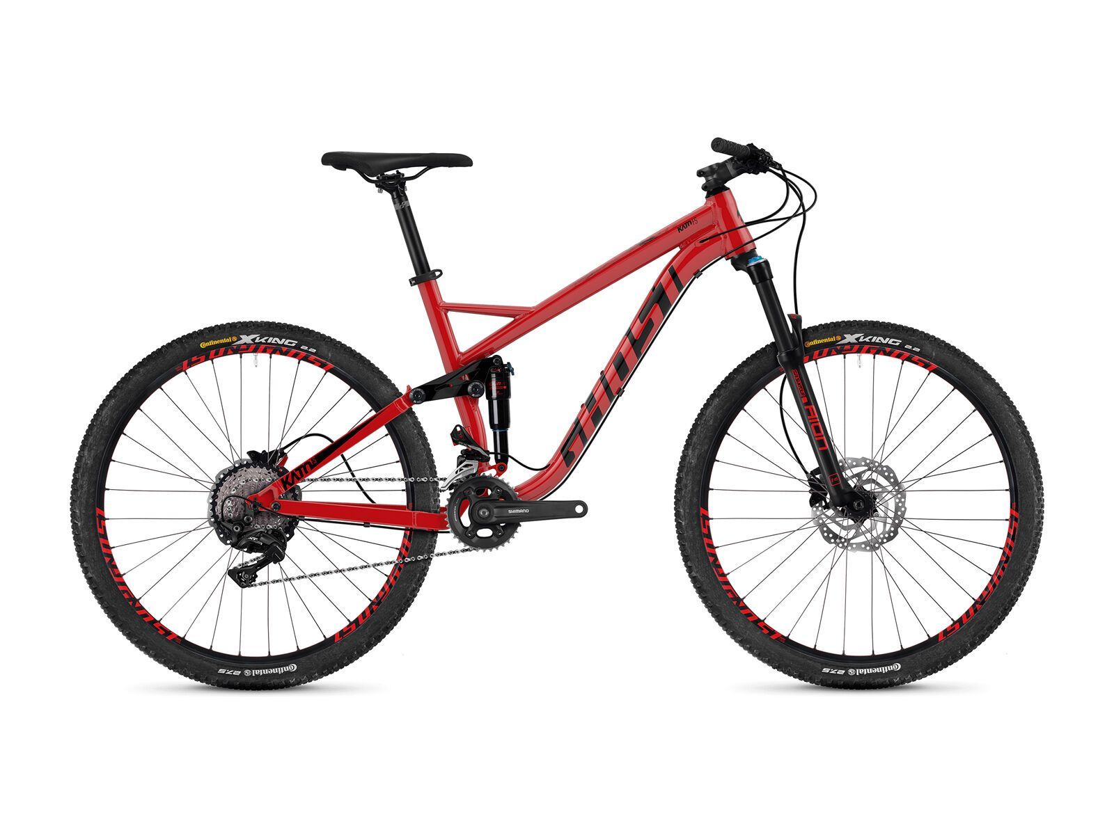 Ghost Kato FS 3.7 AL, riot red/jet black - Bild 1