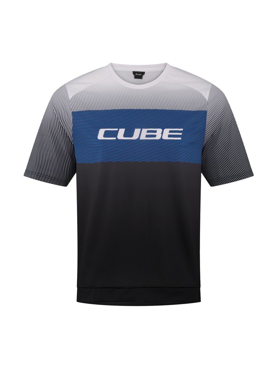 Cube Teamline Rundhalstrikot CMPT kurzarm, black´n´blue´n´grey - Bild 1
