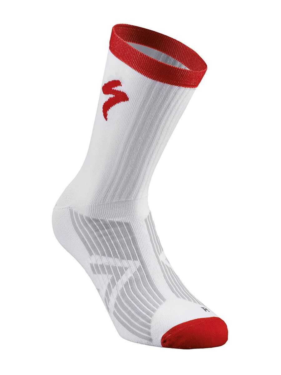 Specialized SL Elite Summer Sock, white/red - Bild 1