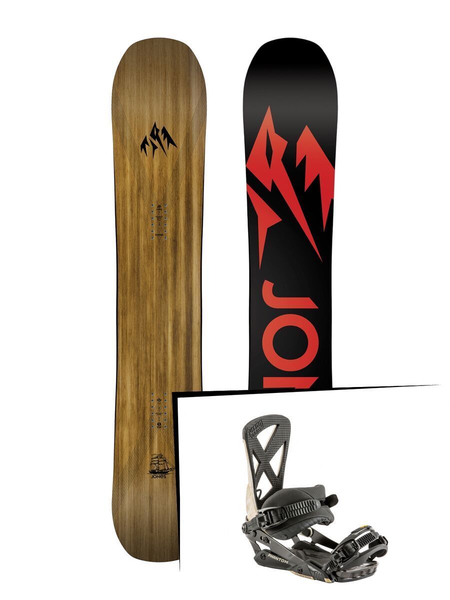 Set: Jones Flagship Wide 2019 + Nitro Phantom greywood - Bild 1