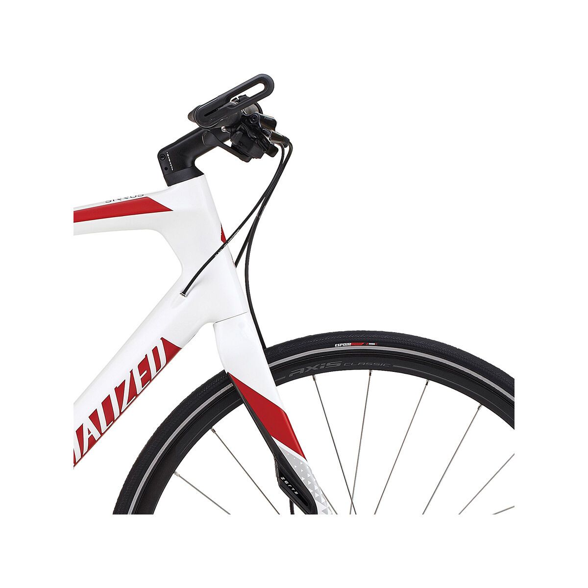 Specialized Sirrus Elite Carbon Disc, white/red/charcoal - Bild 5