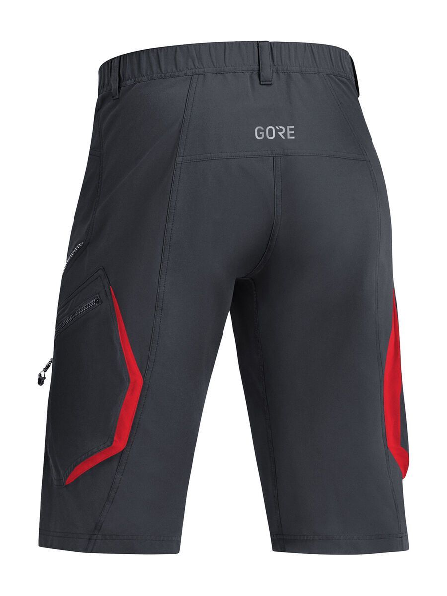 GOREWEAR C3 Trail Shorts, black/red - Bild 2