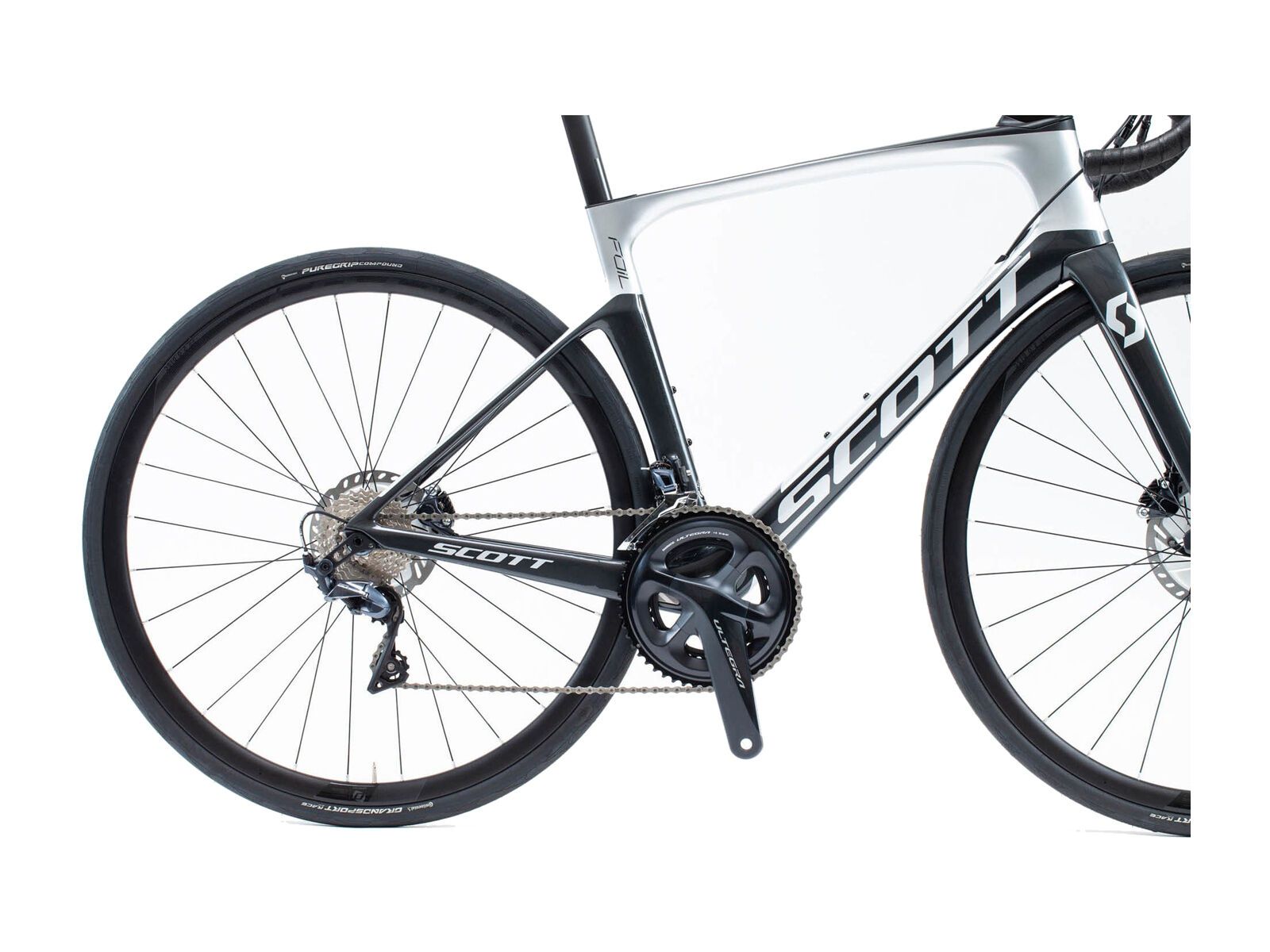 Scott Foil 20 Disc, silver/black | BIKER-BOARDER.DE