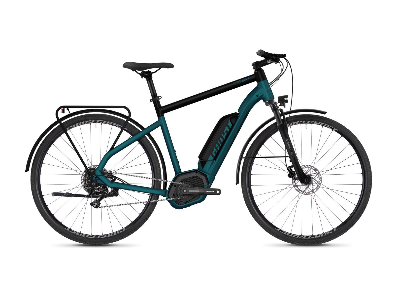 Ghost Hybride Square Trekking B2.8 AL, teal blue/night black/palladium silver - Bild 1