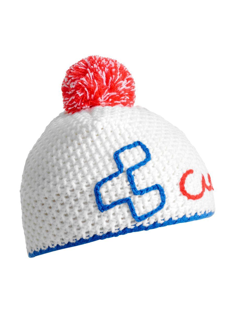Cube Häkelbeanie, blue´n´red´n´white - Bild 1