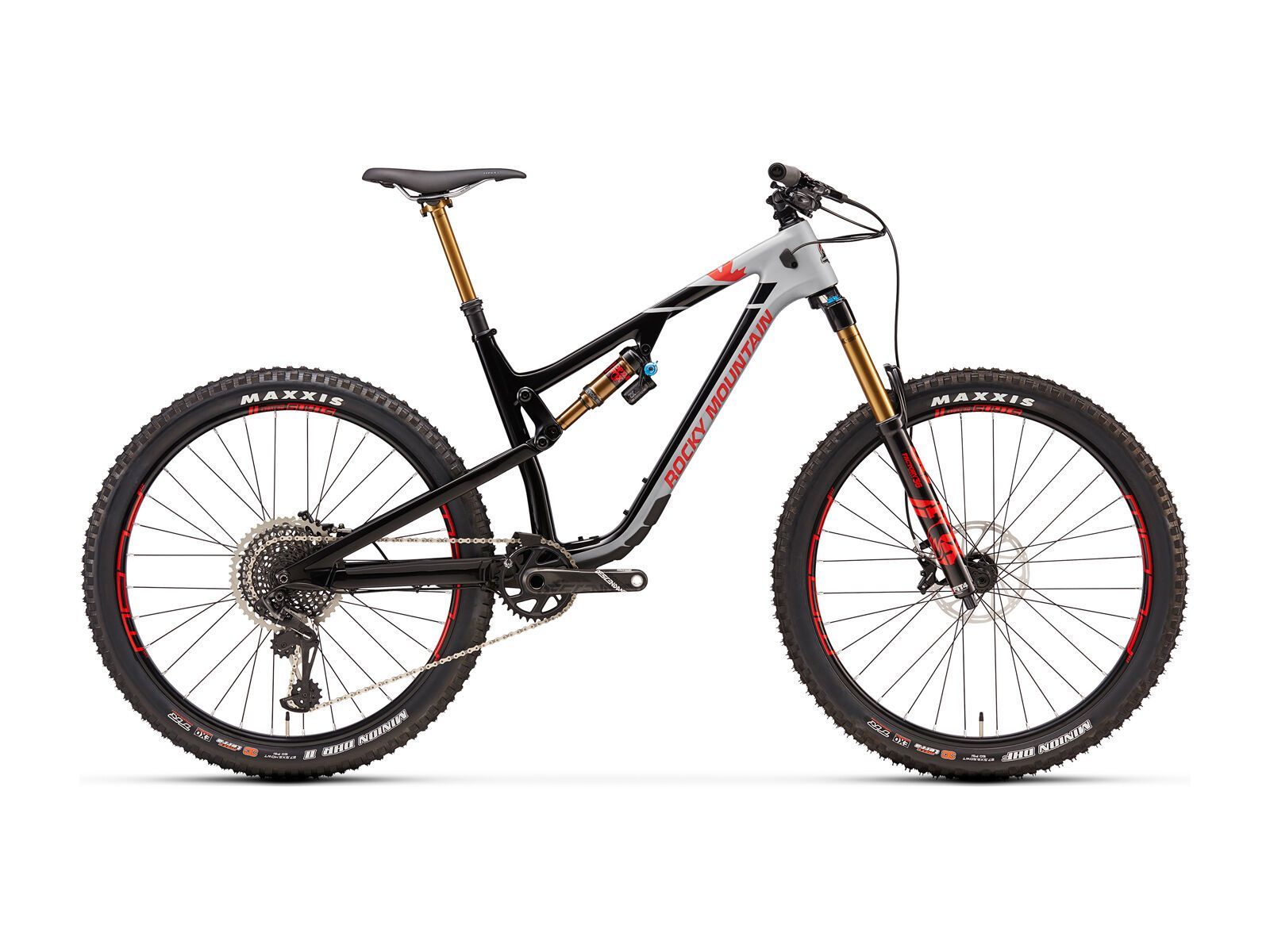 Rocky Mountain Altitude Carbon 90, black black/fox racing grey/flaming lips - Bild 1