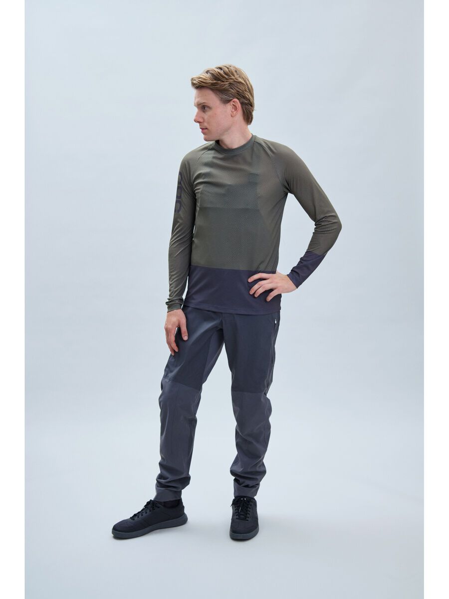 POC MTB Pure LS Jersey, epidote green/sylvanite grey - Bild 4