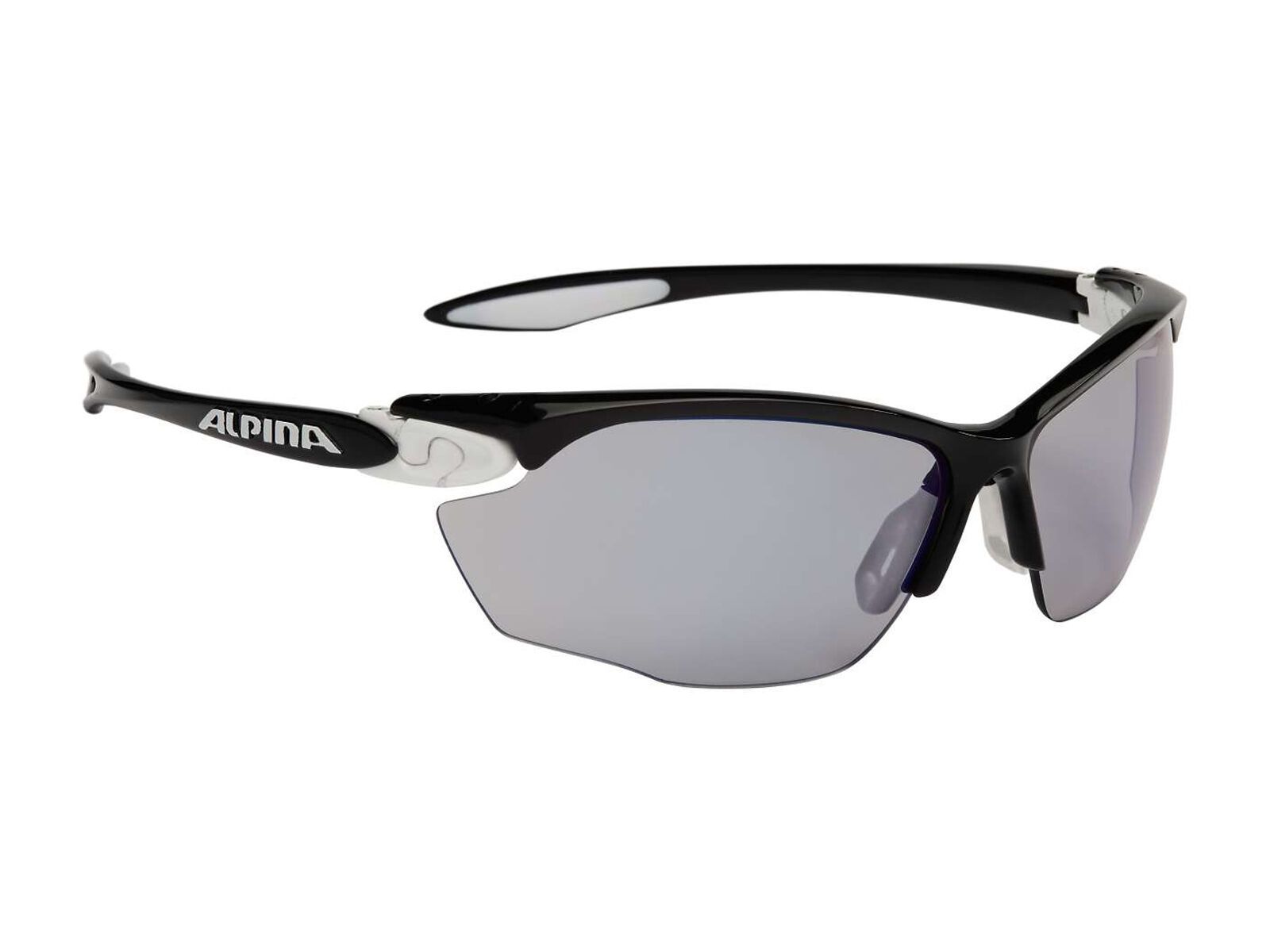 Alpina Twist Four VLM+, black white black/Lens: varioflex+ mirror blue - Bild 1