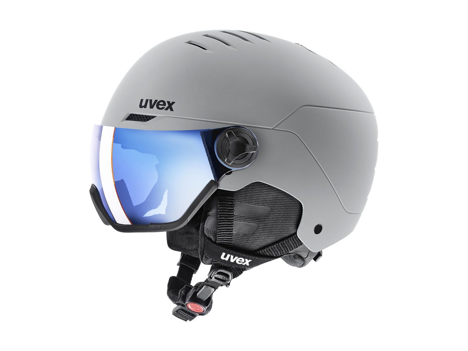 uvex wanted visor blue mirror, rhino mat - Bild 1