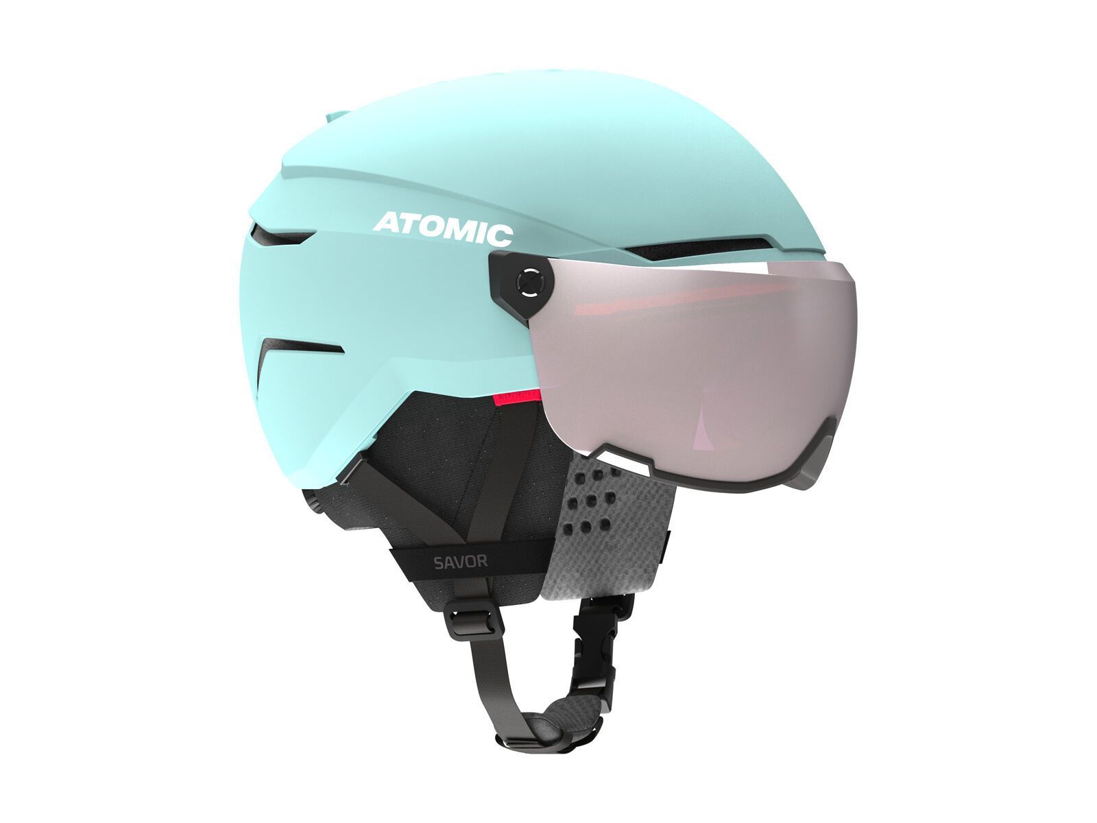 Atomic Savor Visor JR, Silver Flash / turquoise - Bild 4