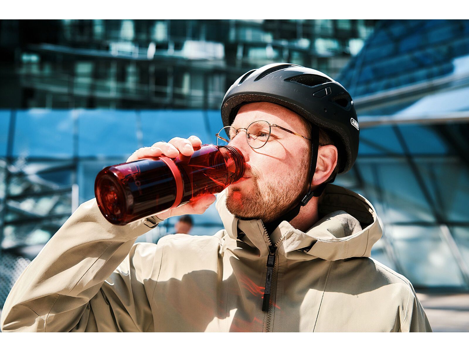 Fidlock Twist Bottle 700 Life + Bike Base, trans. dark red - Bild 12