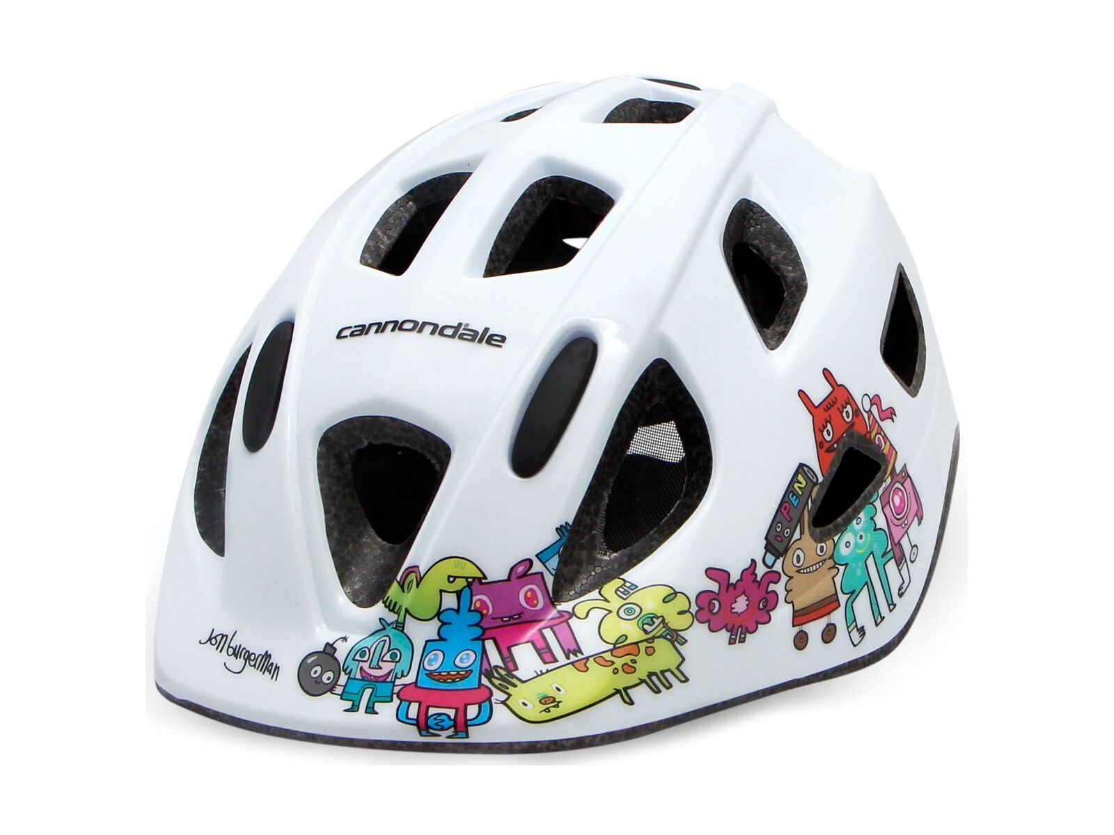 Cannondale Burgerman Colab Kids Helmet, white - Bild 1
