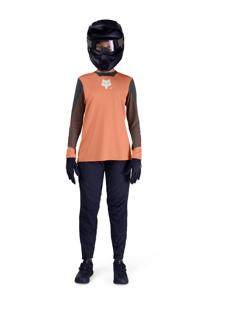 Fox Womans Defend LS Jersey Elevated, coral - Bild 5