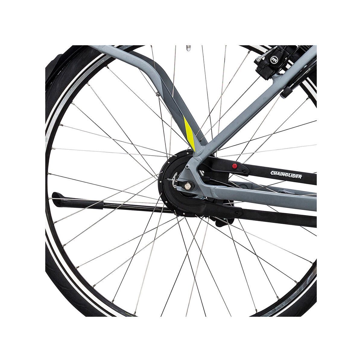 Cube Delhi Hybrid 400 Trapeze, grey´n´lime - Bild 4