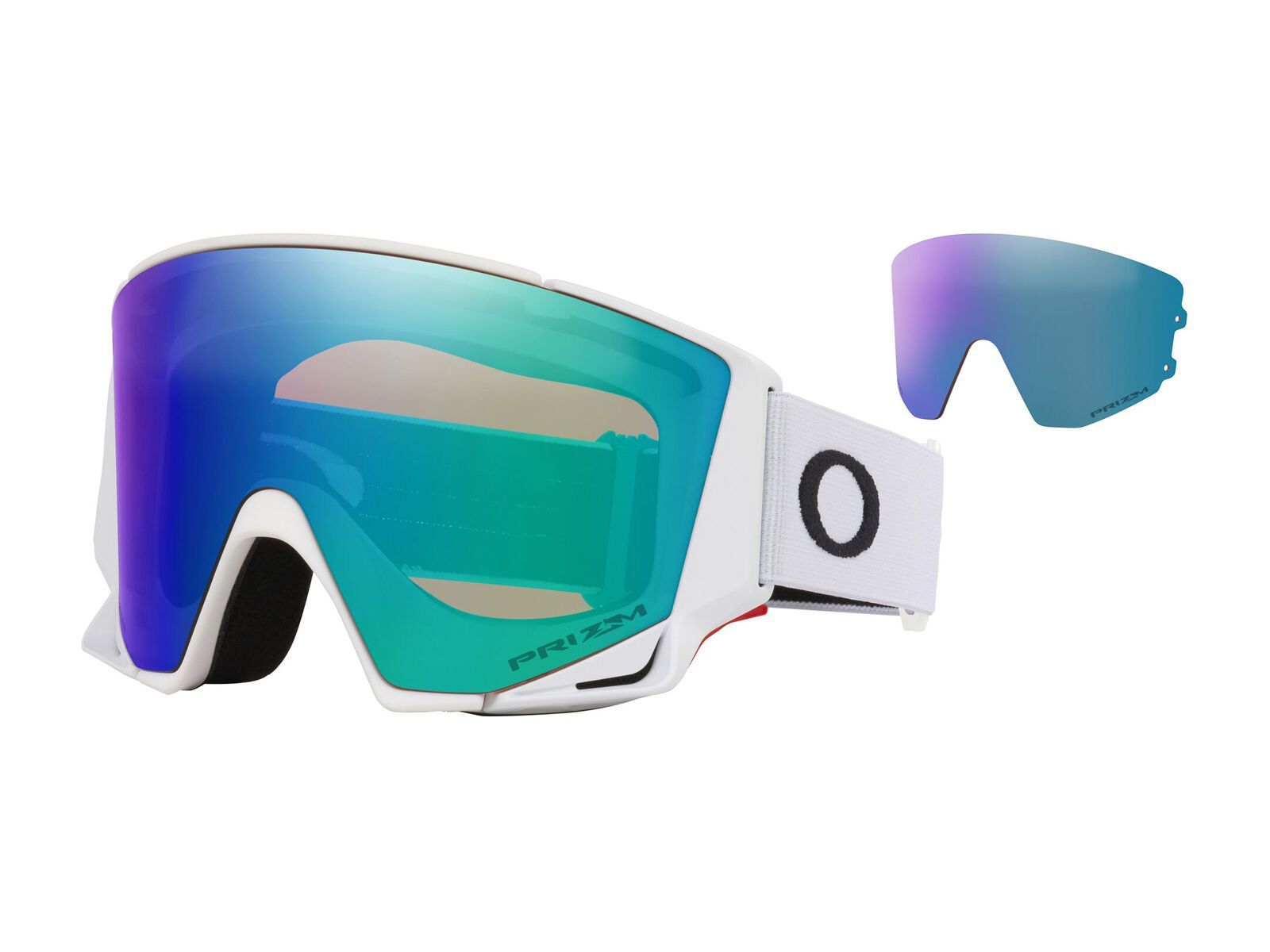 Oakley Flow Scape M, Prizm Snow Argon Iridium & Iced / matte white - Bild 1