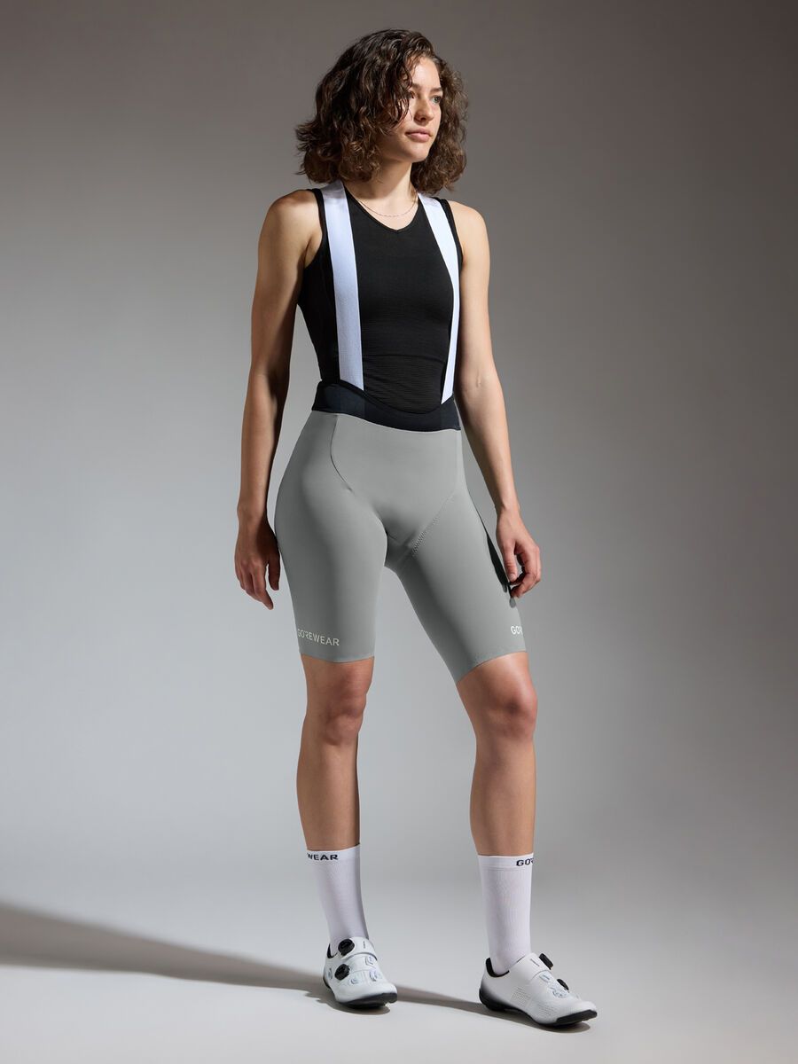 GOREWEAR Spinshift kurze Trägerhose+ Damen, lab gray - Bild 5