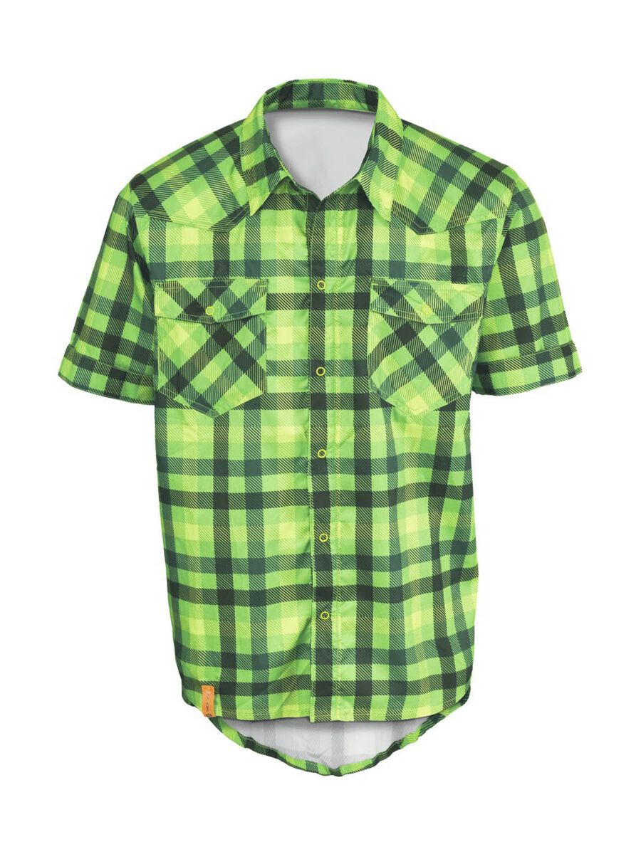 Scott Shirt Button Roarban s/sl, green/lime green - Bild 1