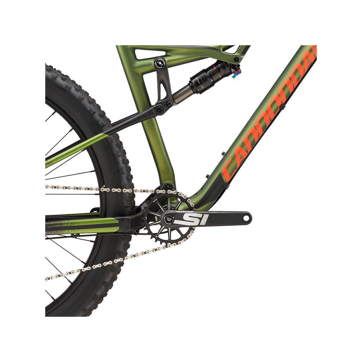 Cannondale Bad Habit Carbon 2, military green w/ jet black, anthracite and acid red - DGR - Bild 3