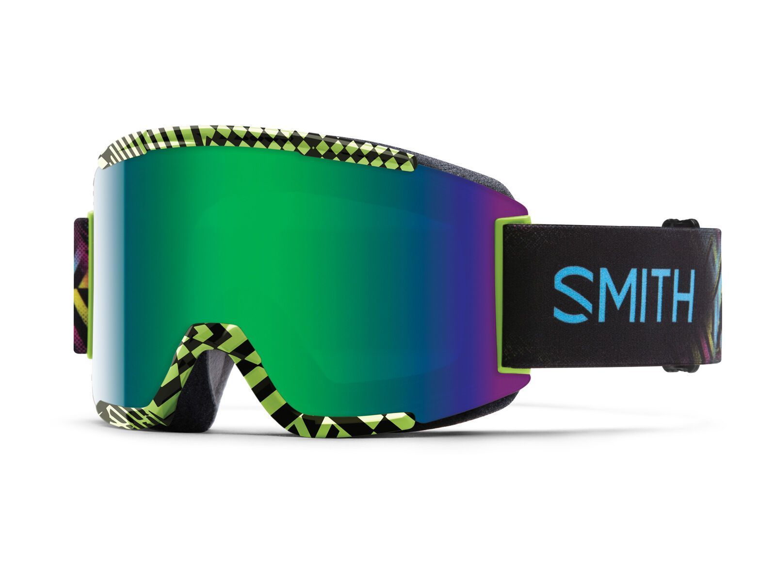 Smith Squad + Spare Lens, neon blacklight/green sol-x mirror/yellow - Bild 1
