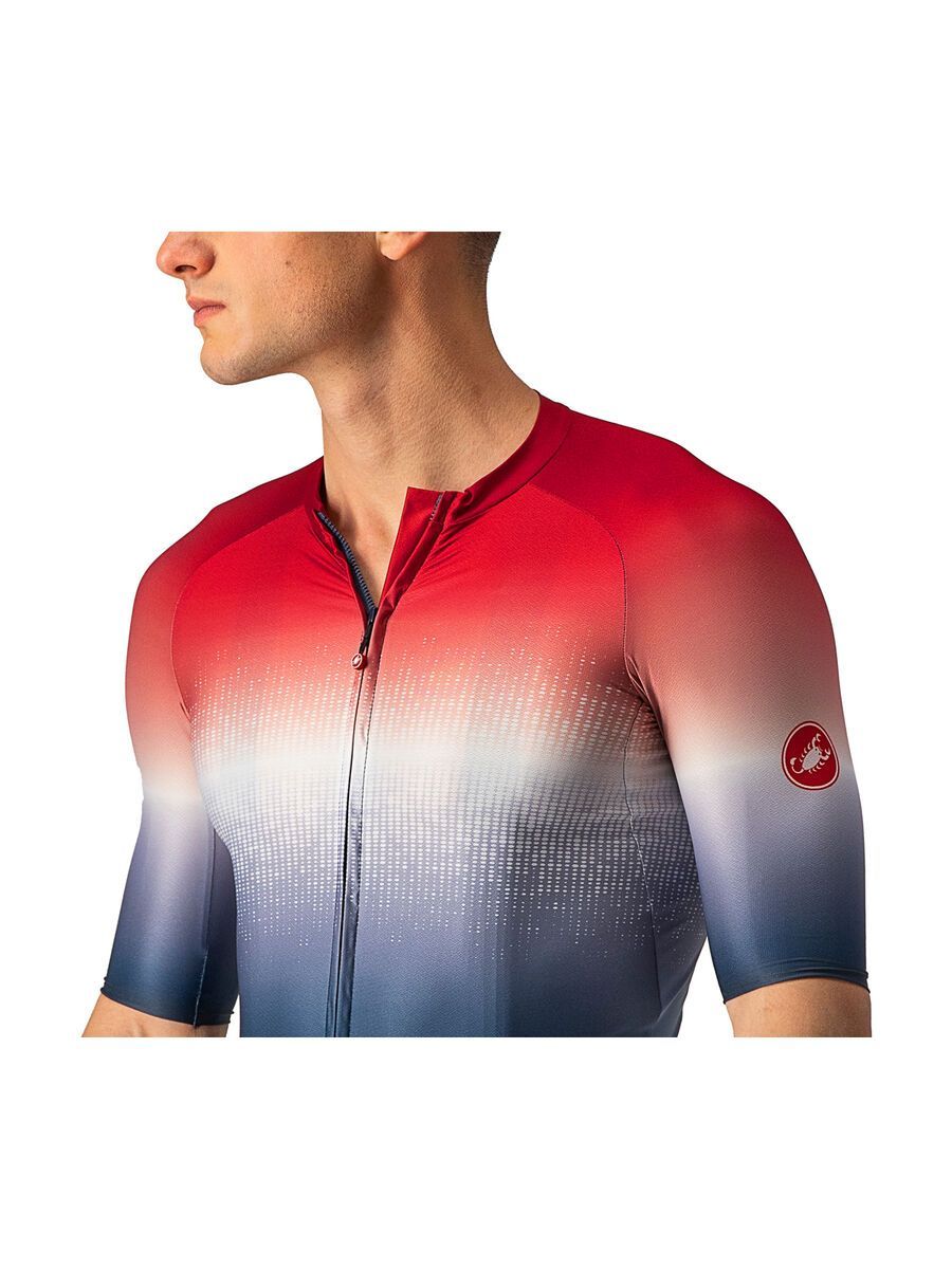 Castelli Aero Race 6.0 Jersey, savile blue/pro red - Bild 6