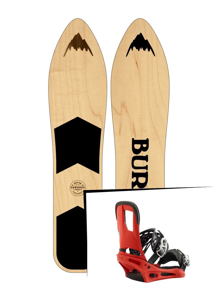 Set: Burton The Throwback 2019 + Burton Cartel red - Bild 1
