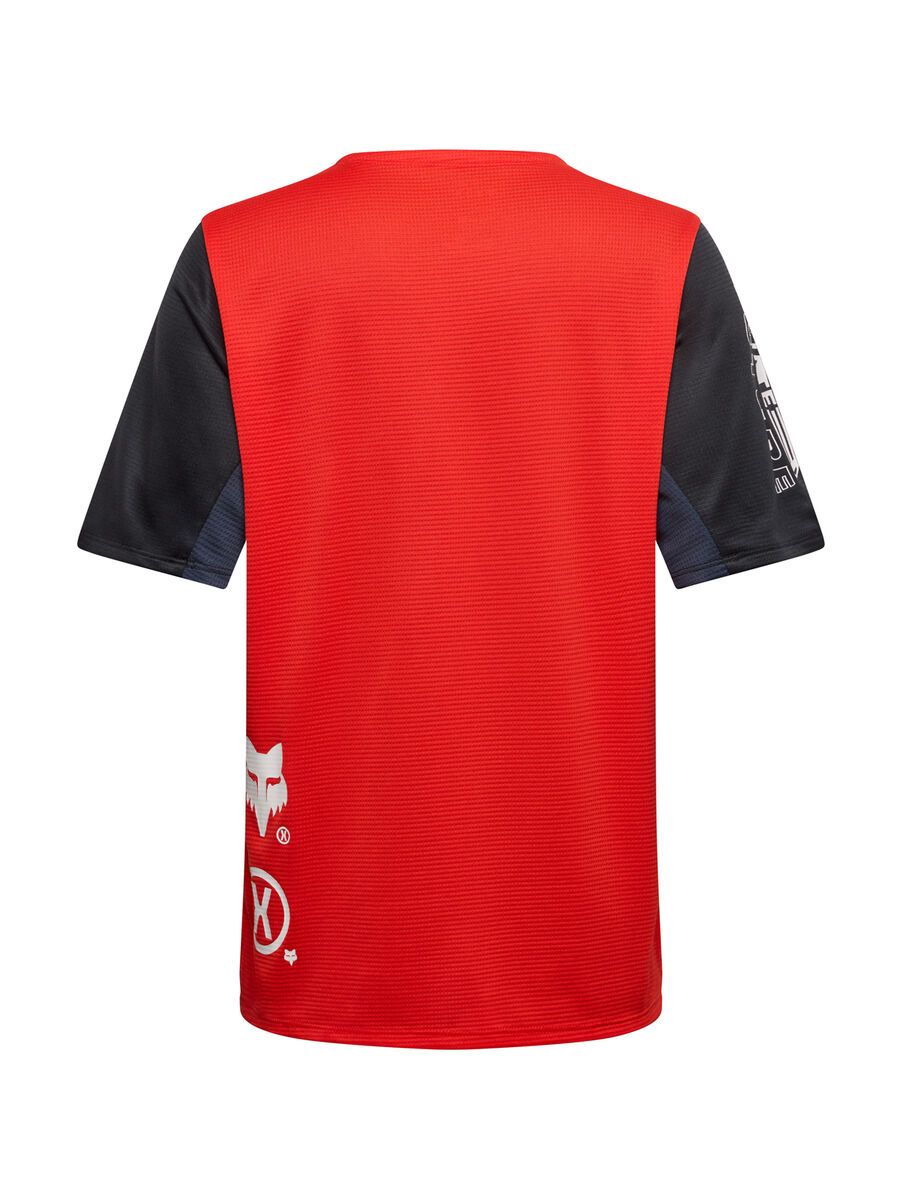 Fox Youth Defend SS Jersey Elevated, fluorescent red - Bild 2