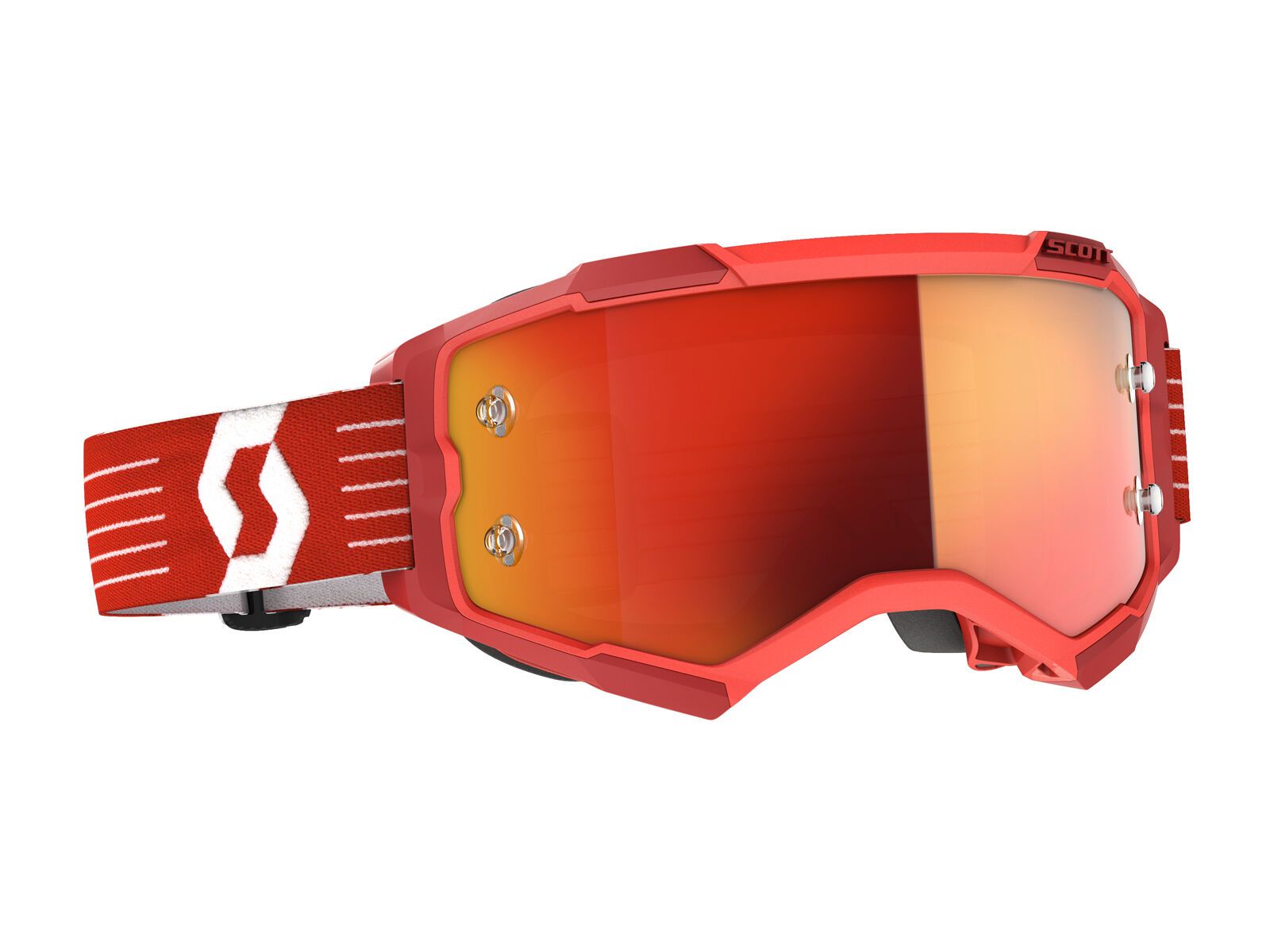 Scott Fury Goggle Orange Chrome Works, bright red - Bild 1