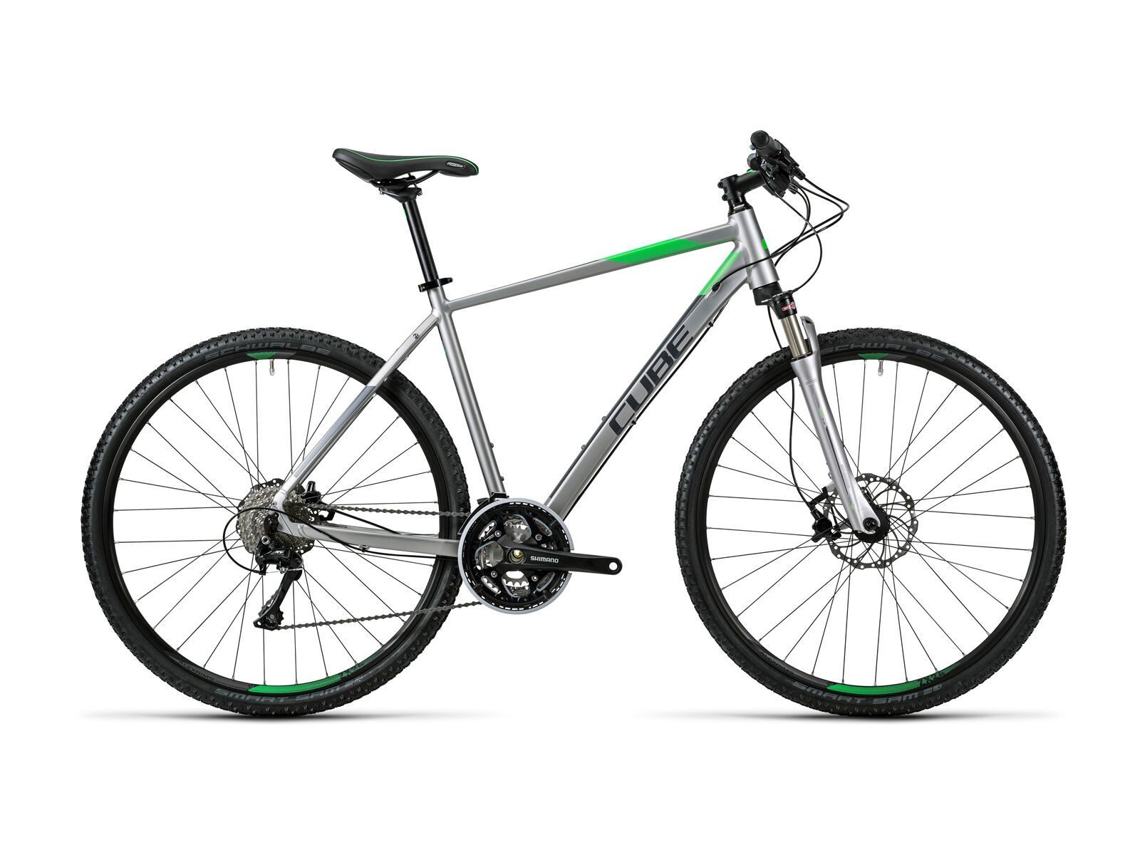 Cube Cross Pro, silver grey green - Bild 1