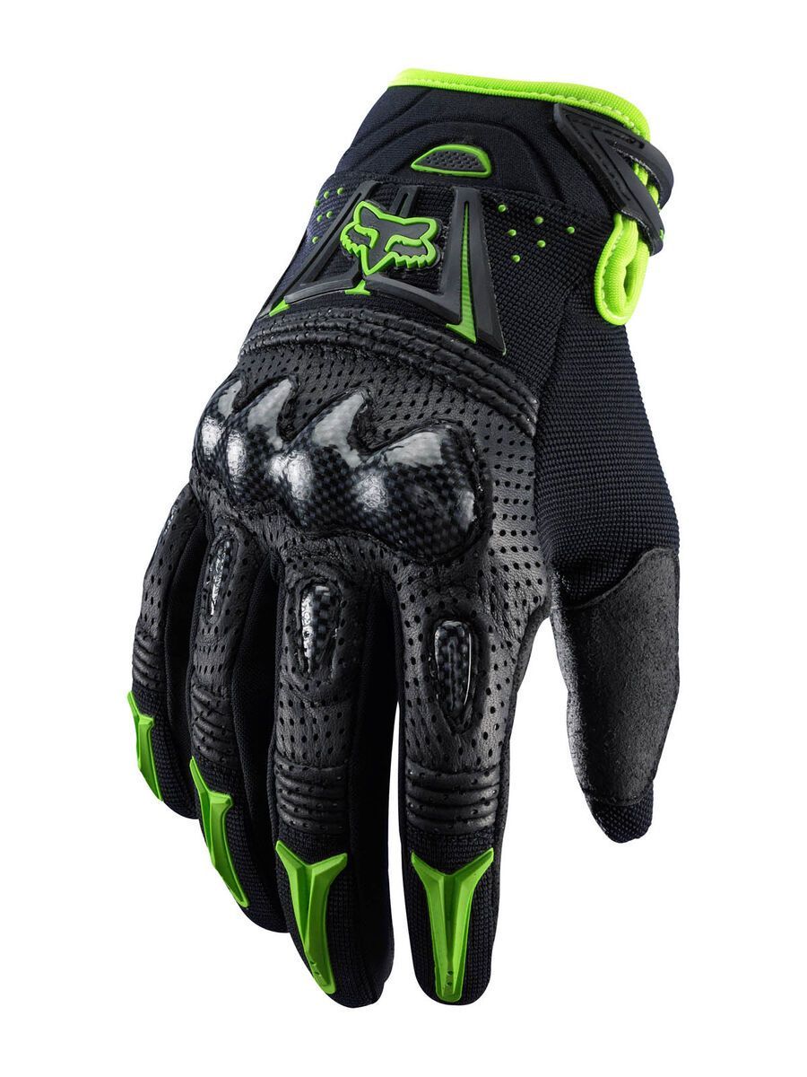 Fox Bomber Glove, black/green - Bild 1