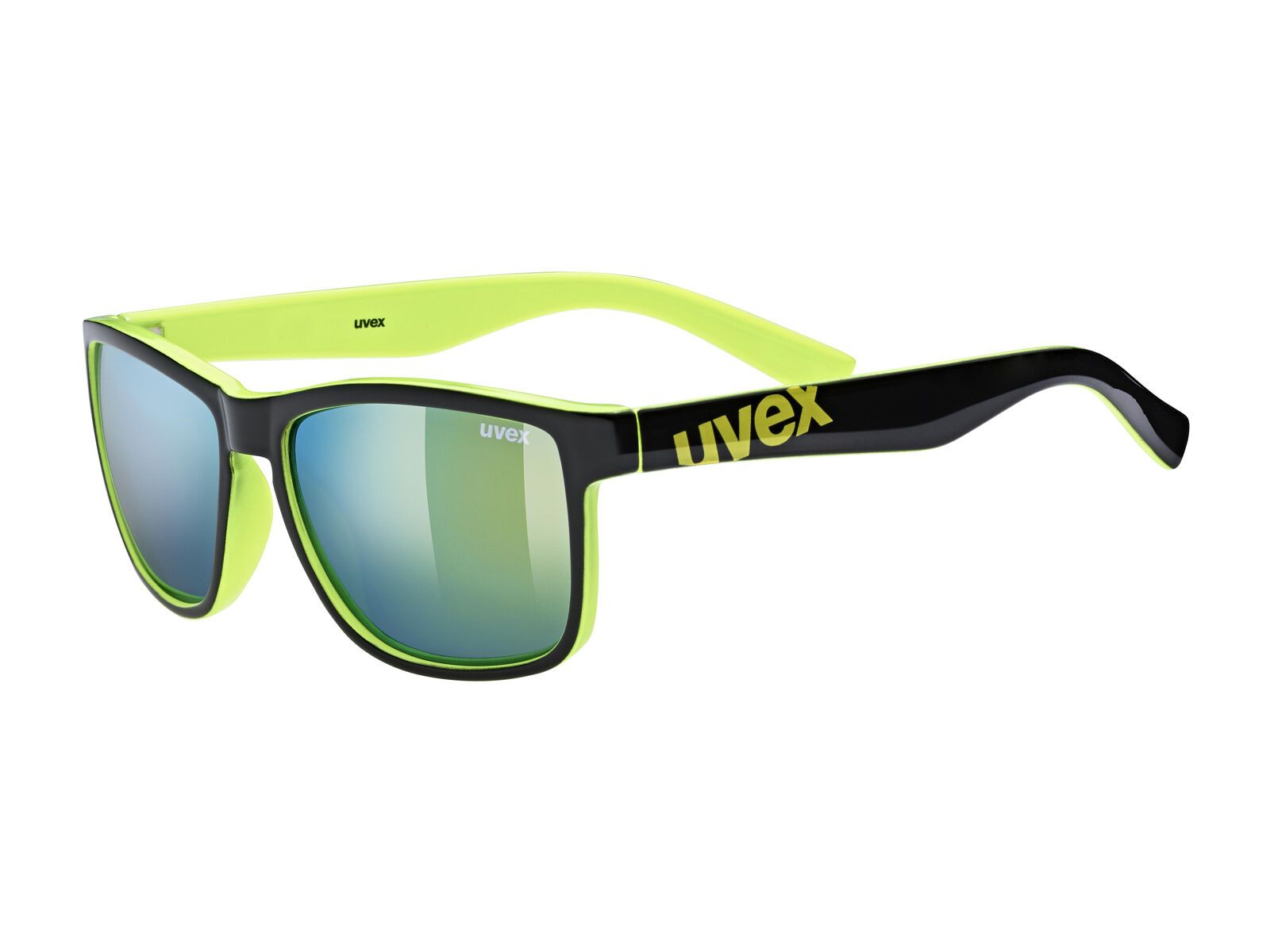 uvex lgl 39, black lime/Lens: mirror yellow - Bild 1