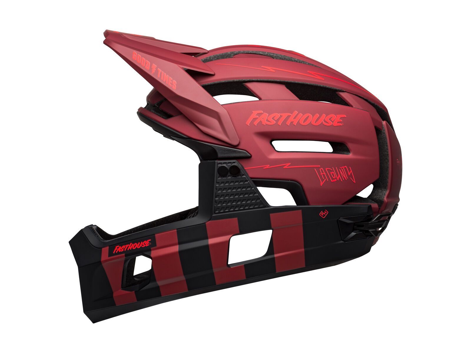 Bell Super Air R Spherical MIPS Fasthouse, matte red/black - Bild 2