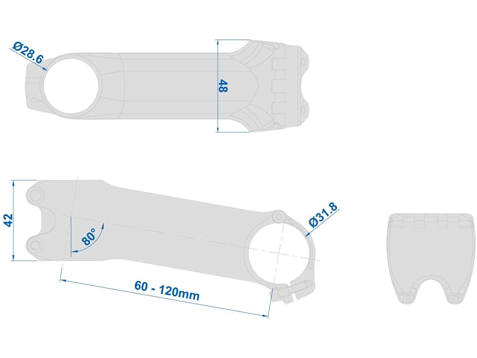 Ritchey WCS Chicane B2 Stem -10°, blatte - Bild 6