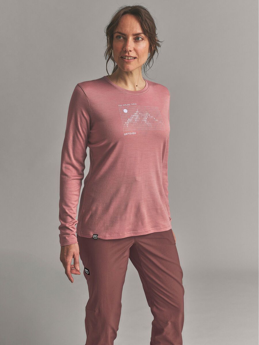 Ortovox 185 Merino Sunrise LS W, dusk rose - Bild 3
