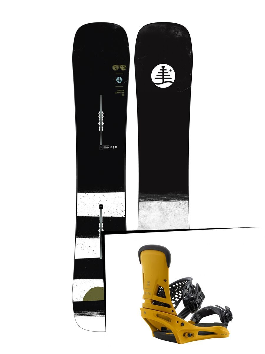 Set: Burton Family Tree Trick Pilot 2019 + Burton Malavita colonel mustard - Bild 1