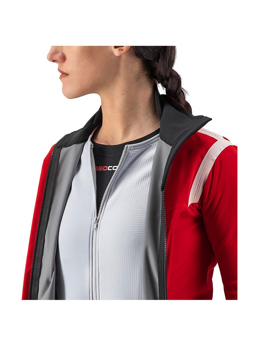 Castelli Alpha RoS 2 W Jacket, red/white-silver gray - Bild 8