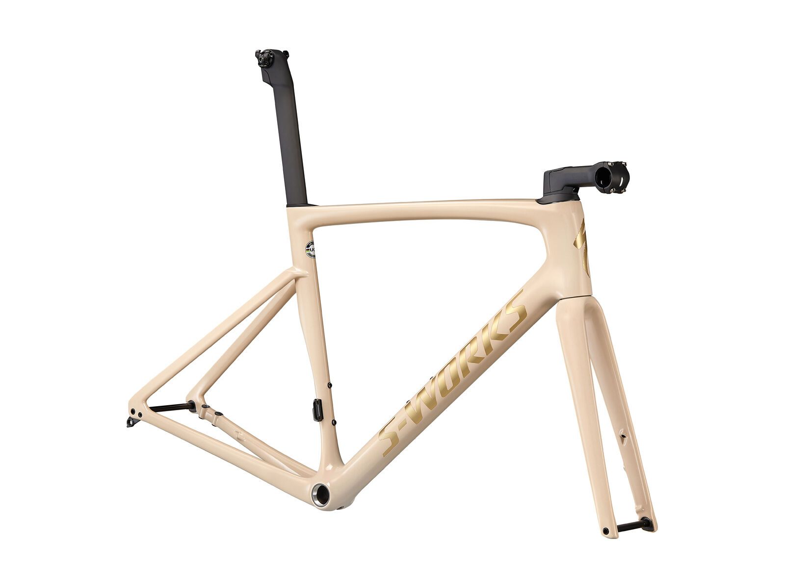 Specialized S-Works Tarmac SL7 Frameset, sand/red/gold chameleon/satin brushed gold foil - Bild 1