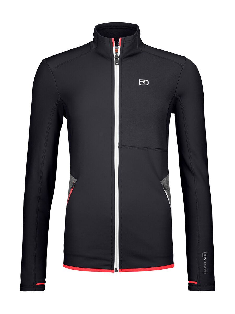 Ortovox Merino Fleece Jacket W, black raven - Bild 1