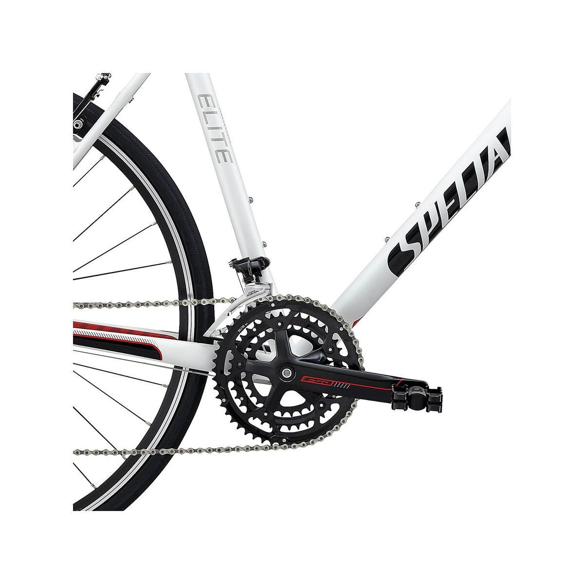 Specialized Sirrus Elite, White/Black/Red - Bild 3