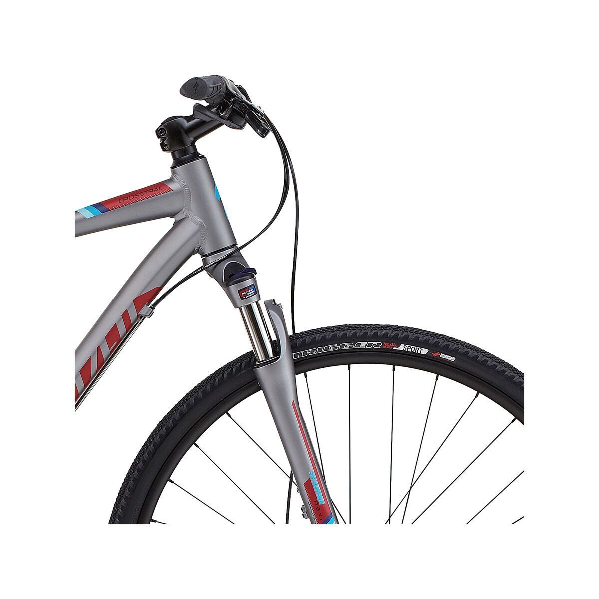 Specialized Crosstrail Disc, sterling/candy red/cyan - Bild 5