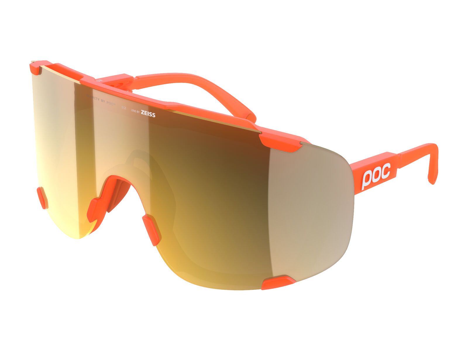 POC Devour, Clarity Road/Partly Sunny Gold / fluo. orange translucent - Bild 1