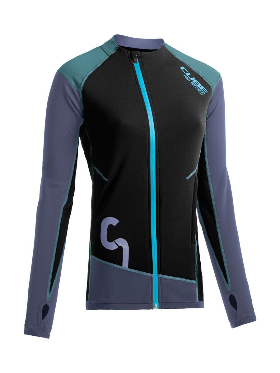 Cube AM WLS Trikot langarm, black´n´taupe - Bild 1