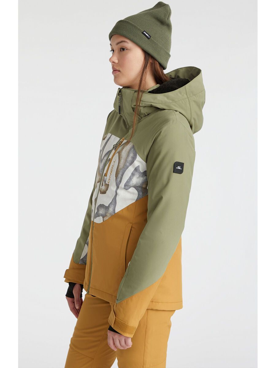 O’Neill Carbonite Jacket, deep lichen green colour block - Bild 4