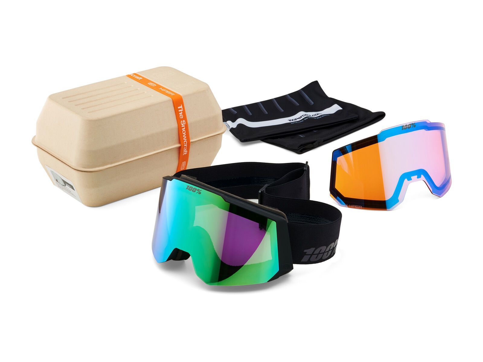 100% Snowcraft, HiPER Grey-Blue w/Green ML Mi / essential black - Bild 3